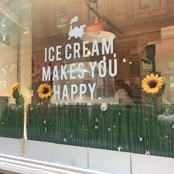 Ice Cream makes you happy sign