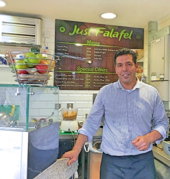 Falafel stand
