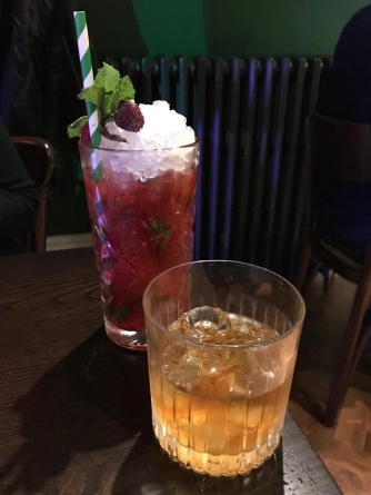 Raspberry Mojito and Rum Old Fashioned